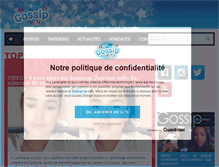 Tablet Screenshot of gossip.fr